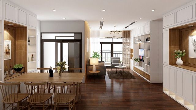 thiết kế nội thất chung cư 90m2 hot chọn kích cỡ nội thất phù hợp