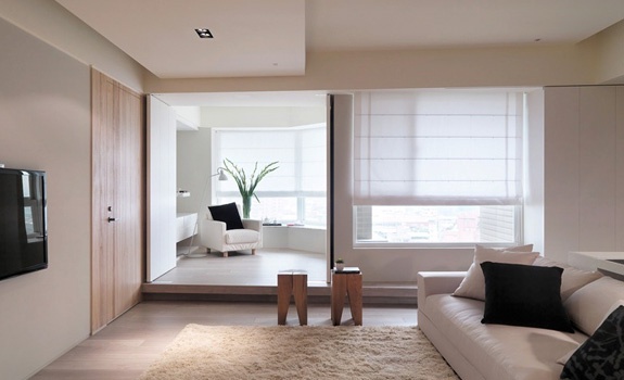 Thiết kế nội thất chung cư với phong cách tối giản.